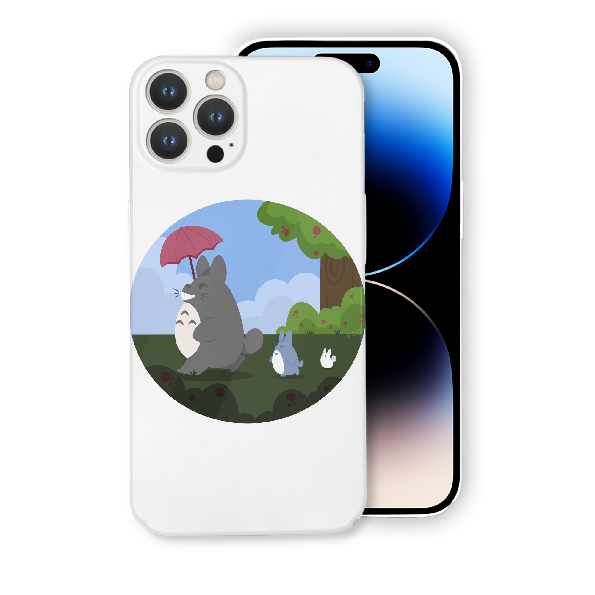 （画像用） となりのトトロ 草壁メイ 草壁サツキ My Neighbor Totoro Satsuki Kusakabe Mei Kusakabe 【iPhone 14シリーズ対応】ハードケース